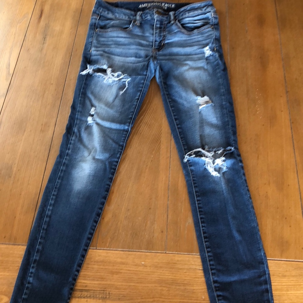 American eagle super stretch jeggings  size 6